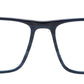 Blue Black Square Shaped Acetate Eyeglasses Frames for Men