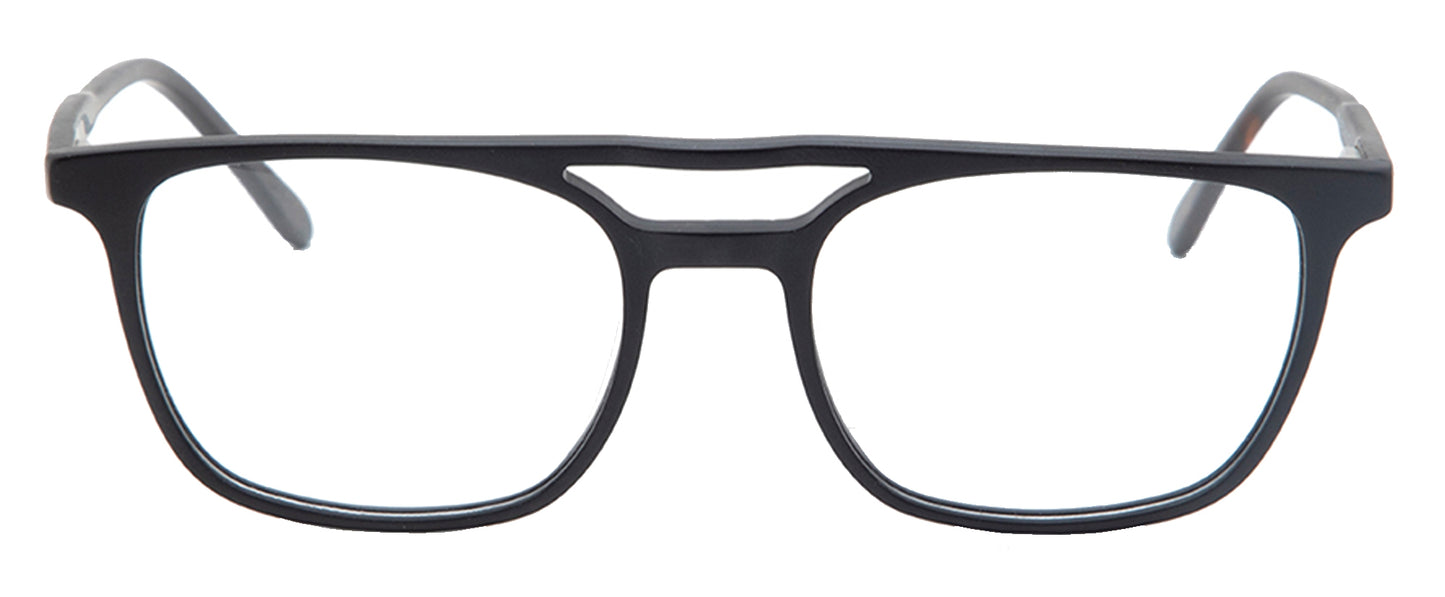 Black Tortoise MOD Aviator Acetate Eyeglass Frame for Men