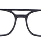 Grey Black MOD Aviator Acetate Eyeglass Frame for Men