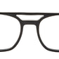 Black MOD Aviator Acetate Eyeglass Frame for Men