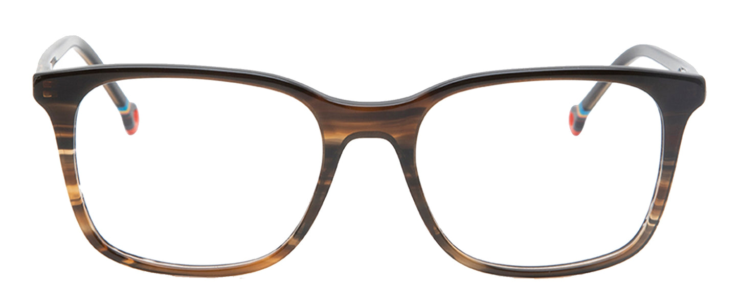 Brown Woody Square shaped Acetate Eyeglasses Frames for Men & Women