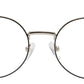 Silver Round Full Rim Metal Frame for Women