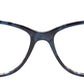 Black/Grey Tortoise Cat Eye Glasses Acetate Frame for Women