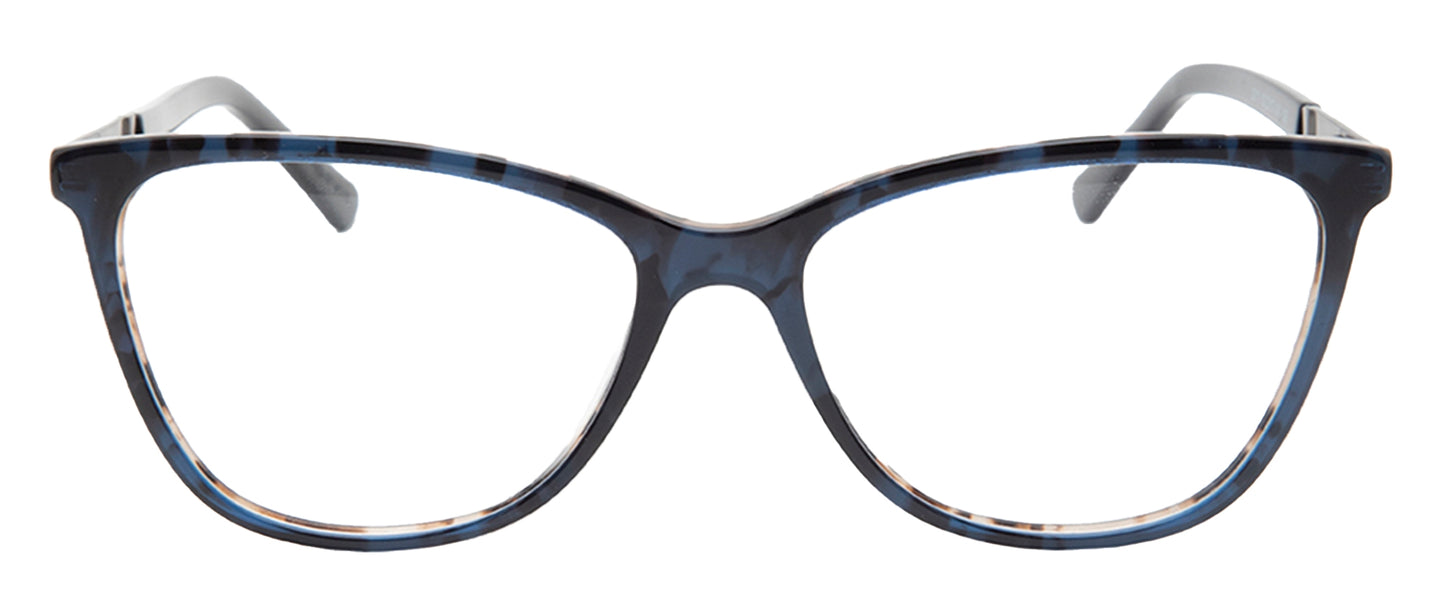 Black/Grey Tortoise Cat Eye Glasses Acetate Frame for Women