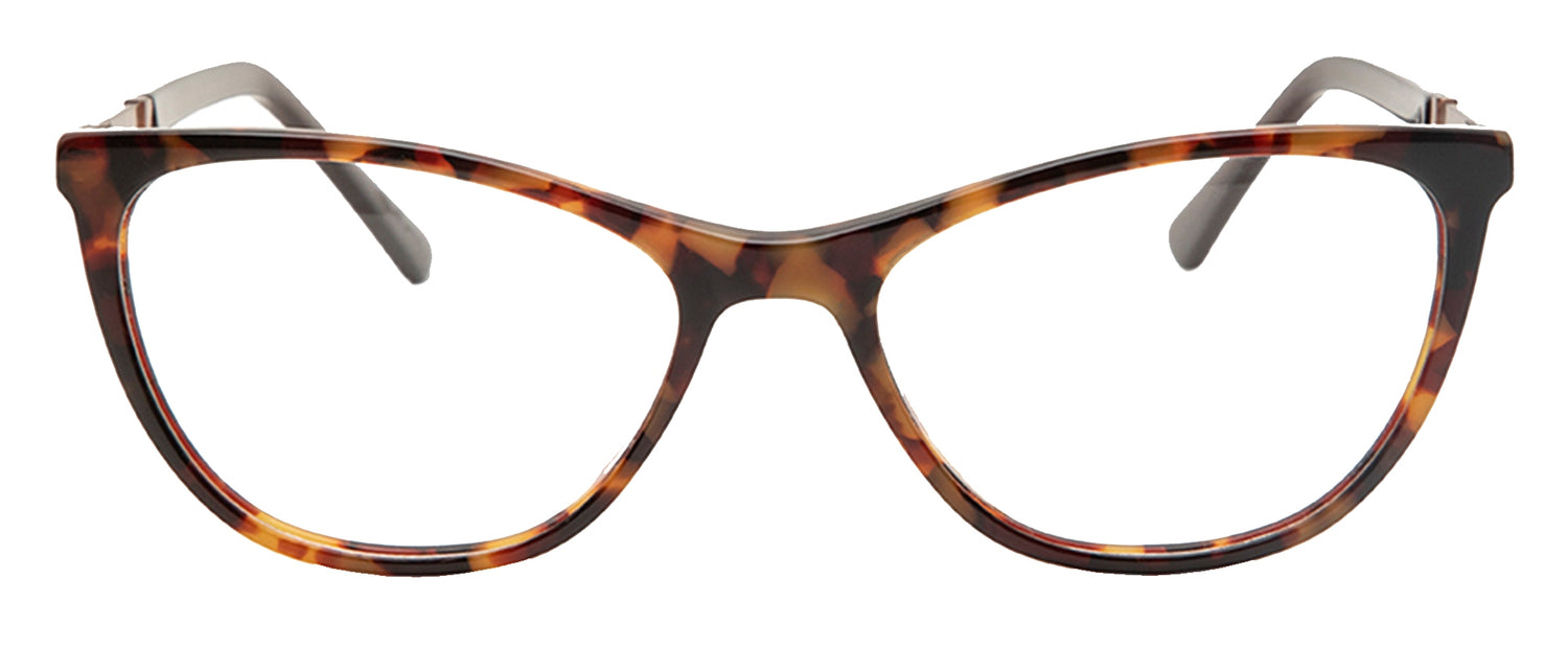 Brown Tortoise Cateye Acetate Eye Glass Frames for Women