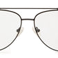 Black Aviator Style Metal Specs Frames for Men & Women