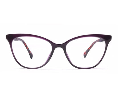 Dark Blue Cat Eye Full Rim Acetate Glasses Frame