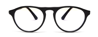 Black MOD Aviator Style Acetate Eyeglasses Frames for Men