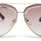 Light Brown Shade Aviator Style UV Sunglasses