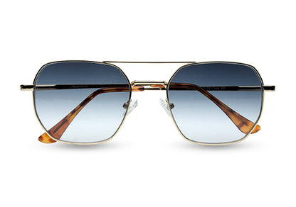 Classic Square Double-Bridge Sunglass