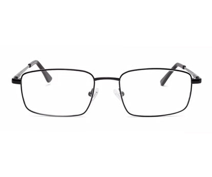 Sleek Black Rectangle Spectacle Frame