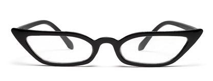 Black Cateye Vintage Zero Power Computer Spex