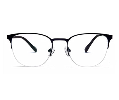 Dark Blue Wayfarer Half Rim Frame for Women