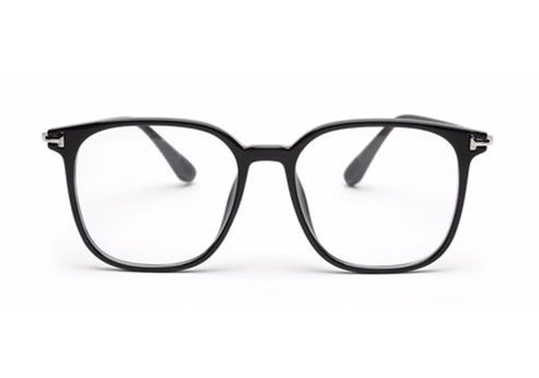 Glossy Black Full Rim Square Frame