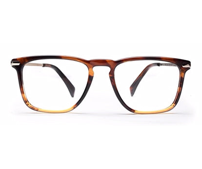 Brown Tort Wayfarer Full Rim Acetate Metal Frame for Men