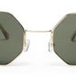 Green Hexagon Unisex UV Protected Sunglass