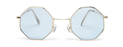 Blue Hexagon Unisex UV Protected Sunglass