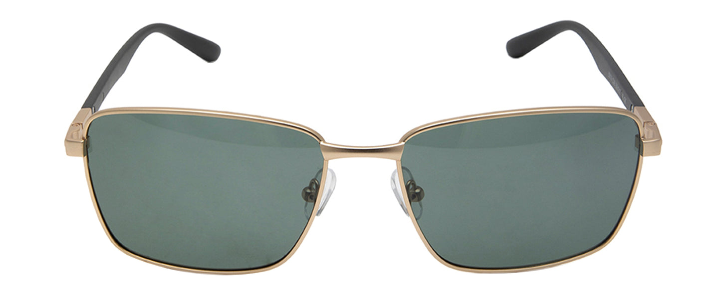 Gold Rectangle Shaped UV Sunglass