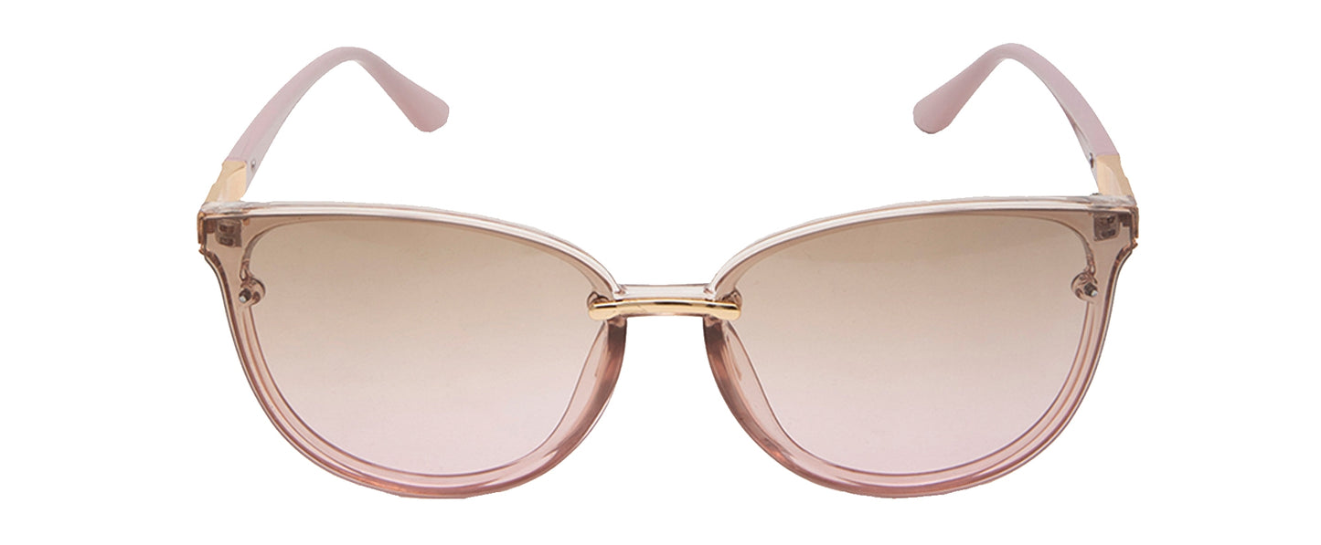 Light Brown Shade Cateye Style UV Sunglass