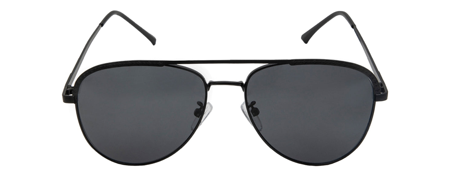 Black Shade Aviator Style UV Sunglass