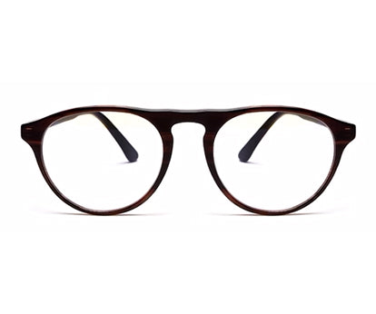 Brown Black MOD Aviator Style Acetate Eyeglasses Frames for Men