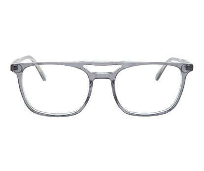 Light Grey MOD Aviator Acetate Eyeglass Frame for Men