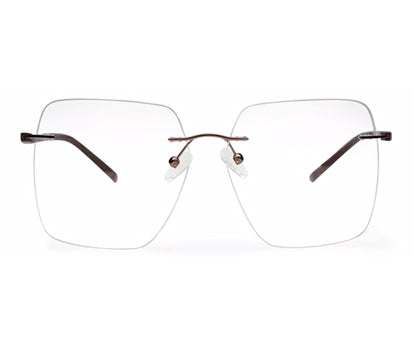 Copper Rimless Frame for Men & Women