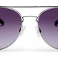 Black Aviator Polarised UV Sunglass