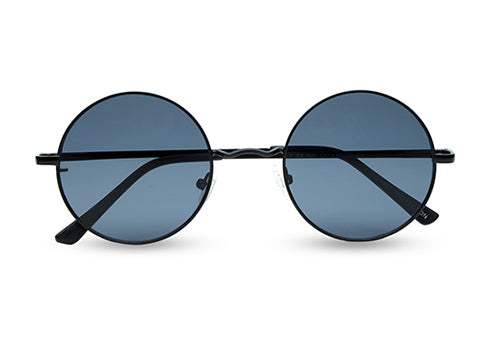 YourSpex Black Mirror Metal UV Sunglasses