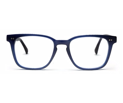 Dark Blue Square Full Rim Acetate Frame for Men