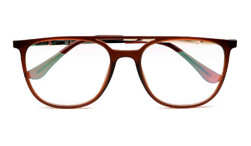 Sleek Brown Ultralight Spectacles