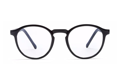 Black Oval Eyeglasses Full Rim TR-90 Frame for Kids