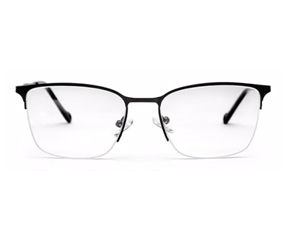 Black Wayfarer Half Rim Frame For Men & Women