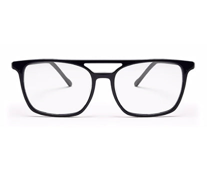 Blue Black MOD Aviator Style Acetate Eyeglasses Frames for Men