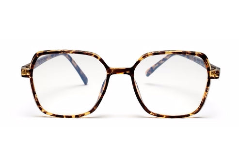 Brown Tort Square Full Rim Acetate Frame for Women