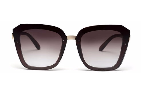 Gradual Brown Square Shaped UV Sunglass