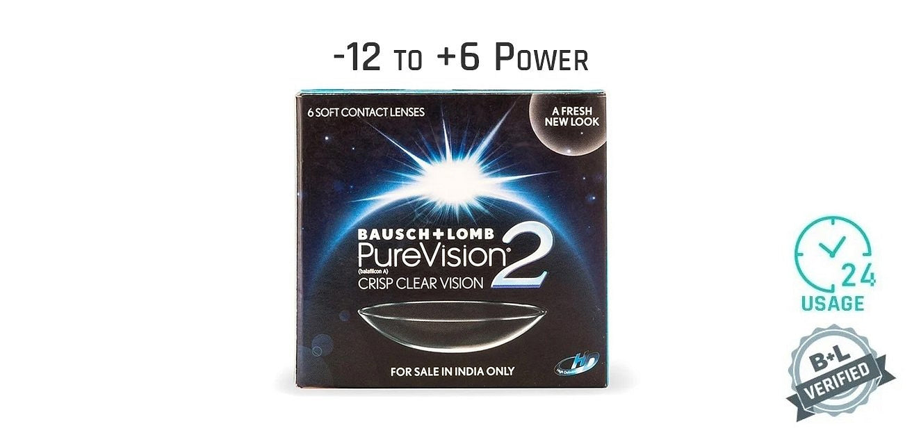 Bausch & Lomb PureVision 2 HD Monthly Disposable Contact Lenses (6 Lens Per Box)