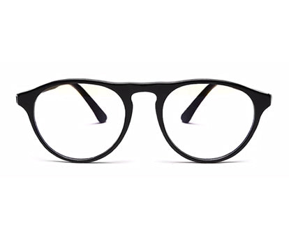 Black MOD Aviator Style Acetate Eyeglasses Frames for Men