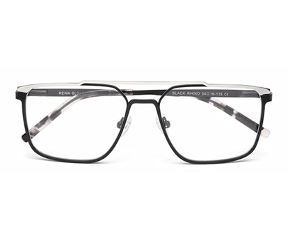 Stylish Sleek Black & SIlver Frame