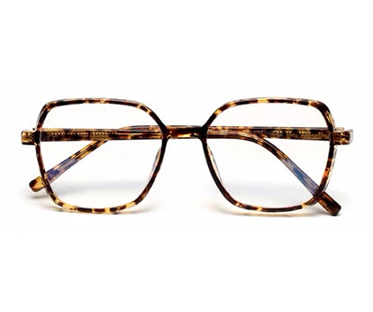 Brown Tort Square Full Rim Acetate Frame for Women