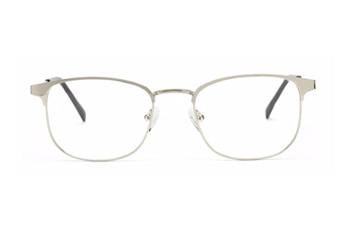 SILVER CLUBMASTER UNISEX EYEGLASSES