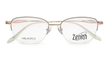 Zenith Titanium Rose Gold Crystal Frames