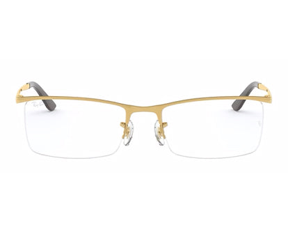 Ray-Ban Optical Rectangle Gold Frame