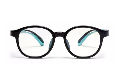 Black Full Rim TR-90 Oval Frame for Kids