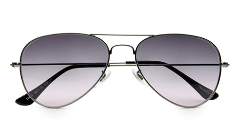 ChromePurple Gradient Aviator Sunglasses