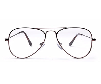 Wine Aviator Full Rim Metal Eyeglass Frame for Men