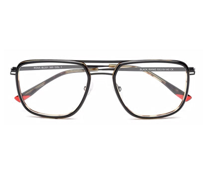 Tort & Black Framed Square Glasses