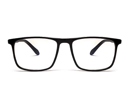 Brown Black Square Shaped Acetate Eyeglasses Frames for Men
