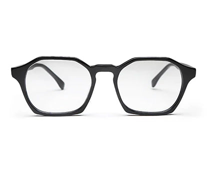 Black Hexagon Full Rim Acetate Frame For Men