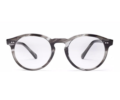 Dark Grey Tort Clubmaster Full Rim Acetate Clear Glasses Frames Women